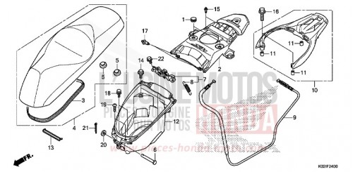 SEAT/LUGGAGE BOX SH150ADG de 2016